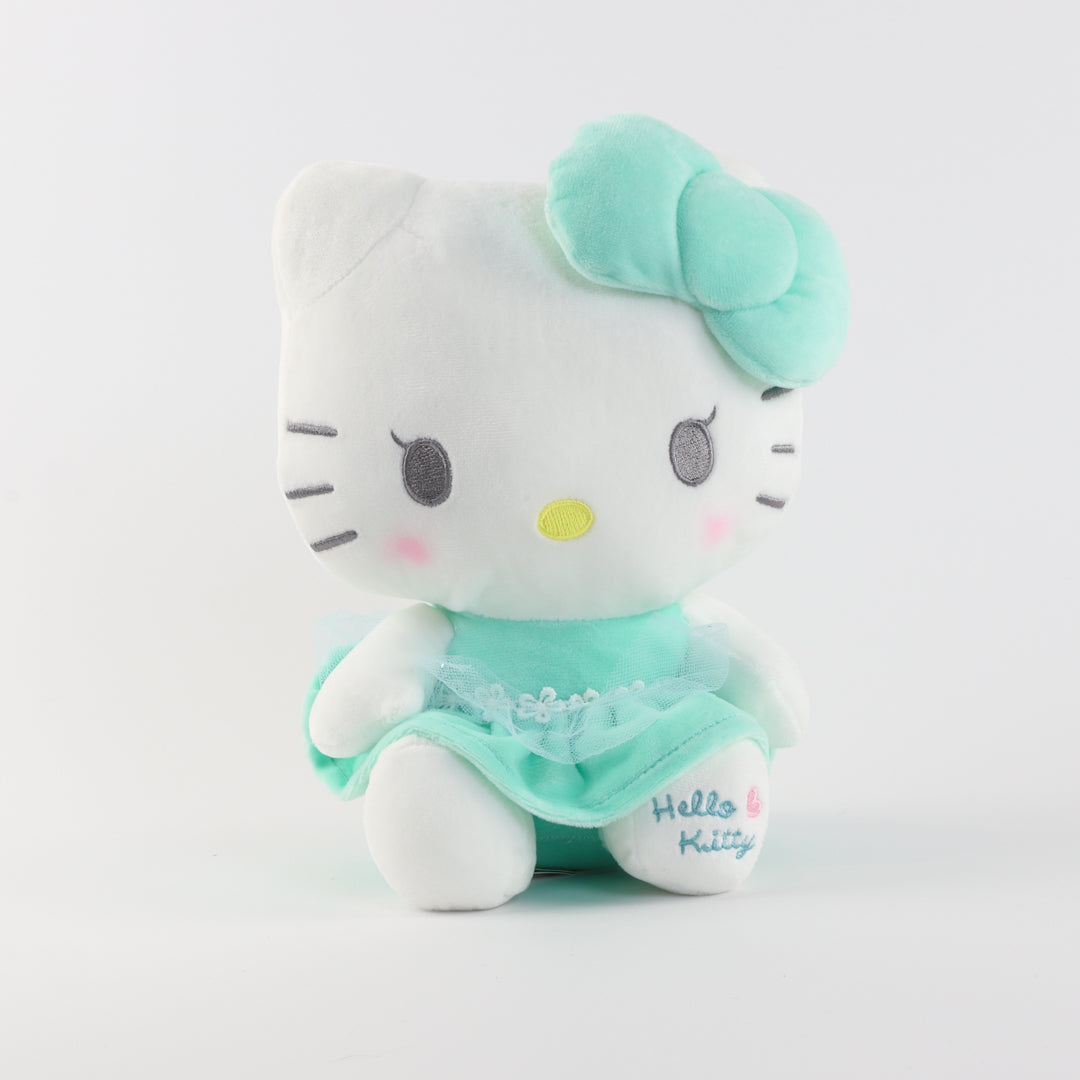 Hello Kitty Plush - Mint Green Dress - 21 cm