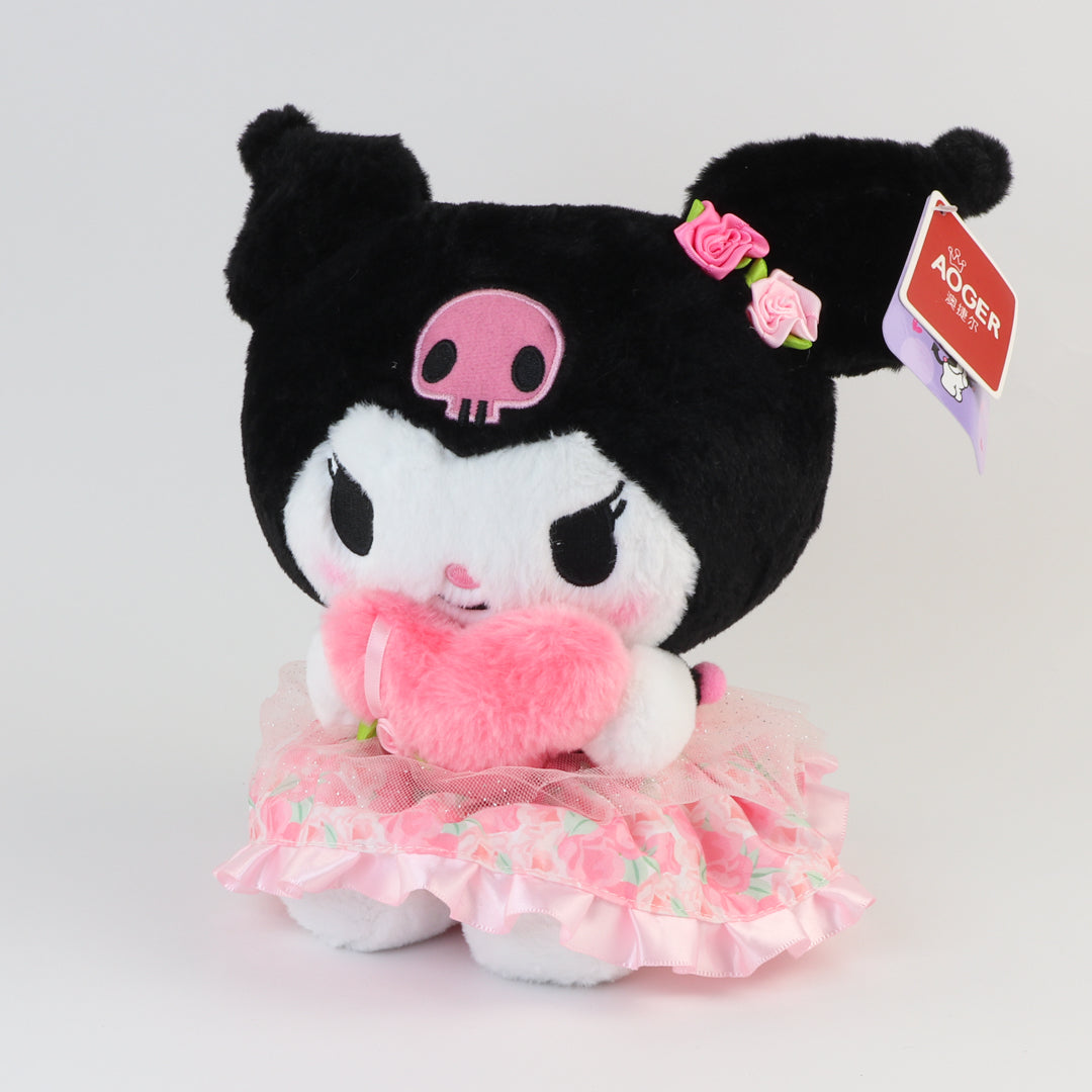 Kuromi Sweetheart Plush - 22 cm