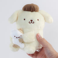 Pompompurin Plush - Holding mini plush - 16 cm